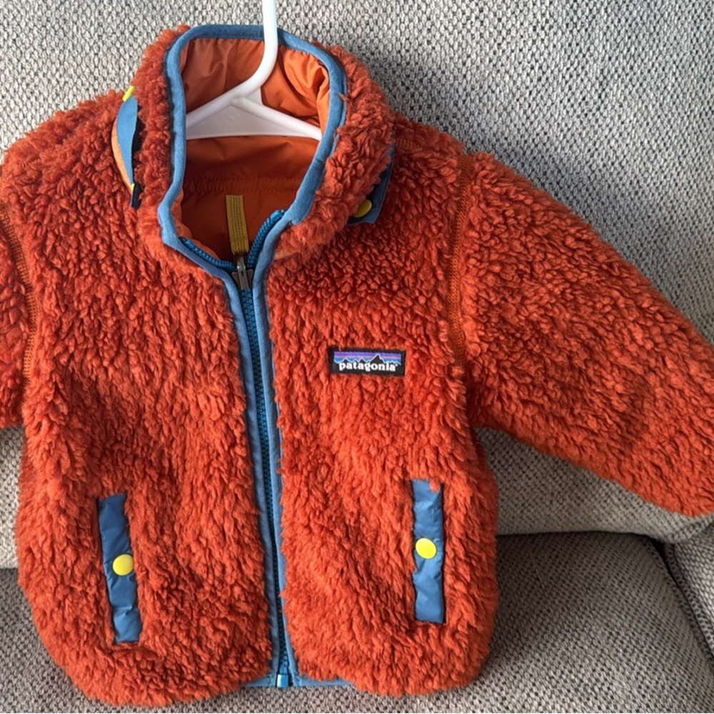 Patagonia Vibrant Orange Sherpa Jacket